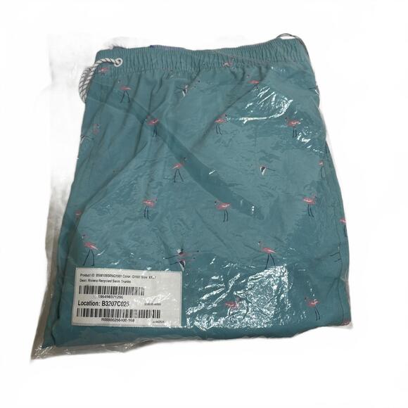 NWT Bonobos XXL Swim Trunks Flamingo Blue Teal Riviera - Picture 1 of 3
